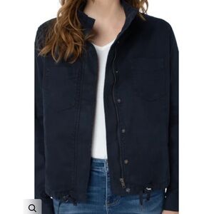 NWT! Liverpool Lightweight Jacket. Lyocell Cotton Blend. Carbon Blue. Medium